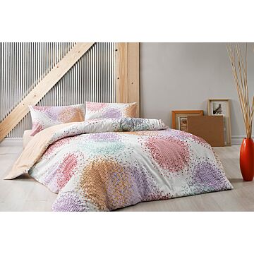 Rio ranforce 2-persoons dekbedovertrekset 200x220cm oranje