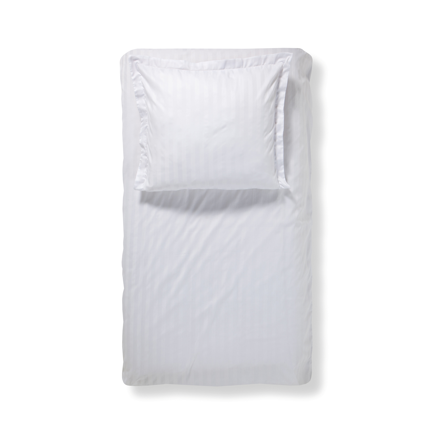 Damai Linea 1-persoons dekbedovertrekset 155x220cm satijn wit