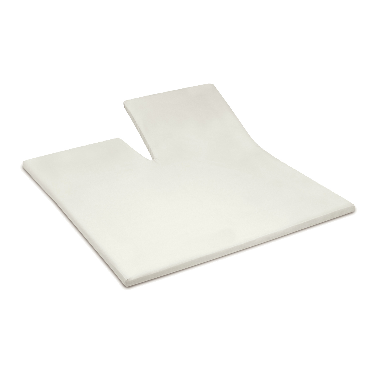 Cinderella enkele splittopper hoeslaken 160x200/210cm badstof ivoorwit (tot 15cm)