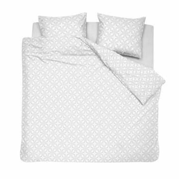 Cinderella Lilou 2-persoons dekbedovertrekset 200x220cm satijn wit