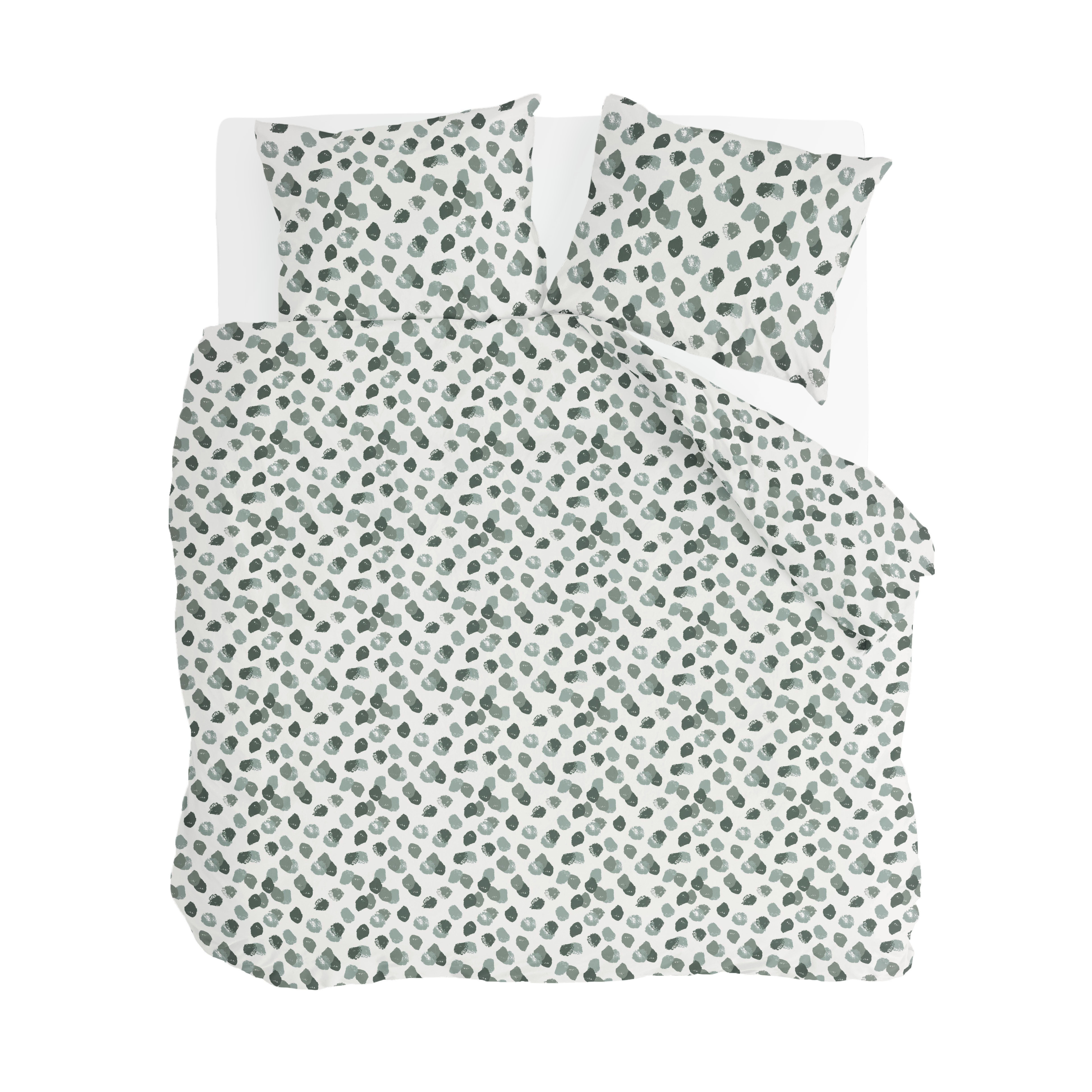 Spotty Animal dekbedovertrek 200x220cm groen