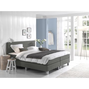 Comfort 2.0 vlakke boxspring 90x200cm grijs