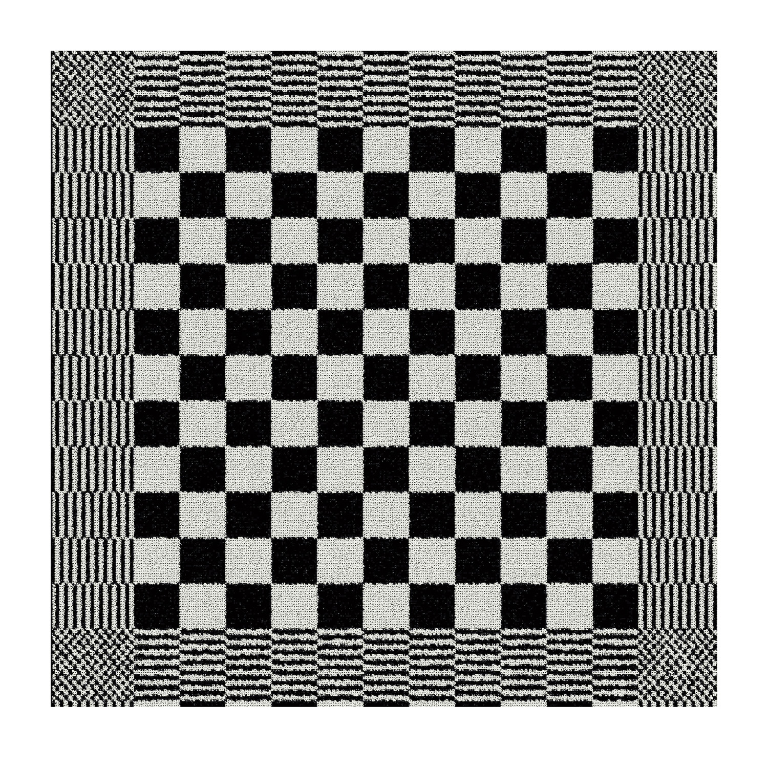 DDDDD Barbeque keukendoek 50x55cm zwart (6 stuks)