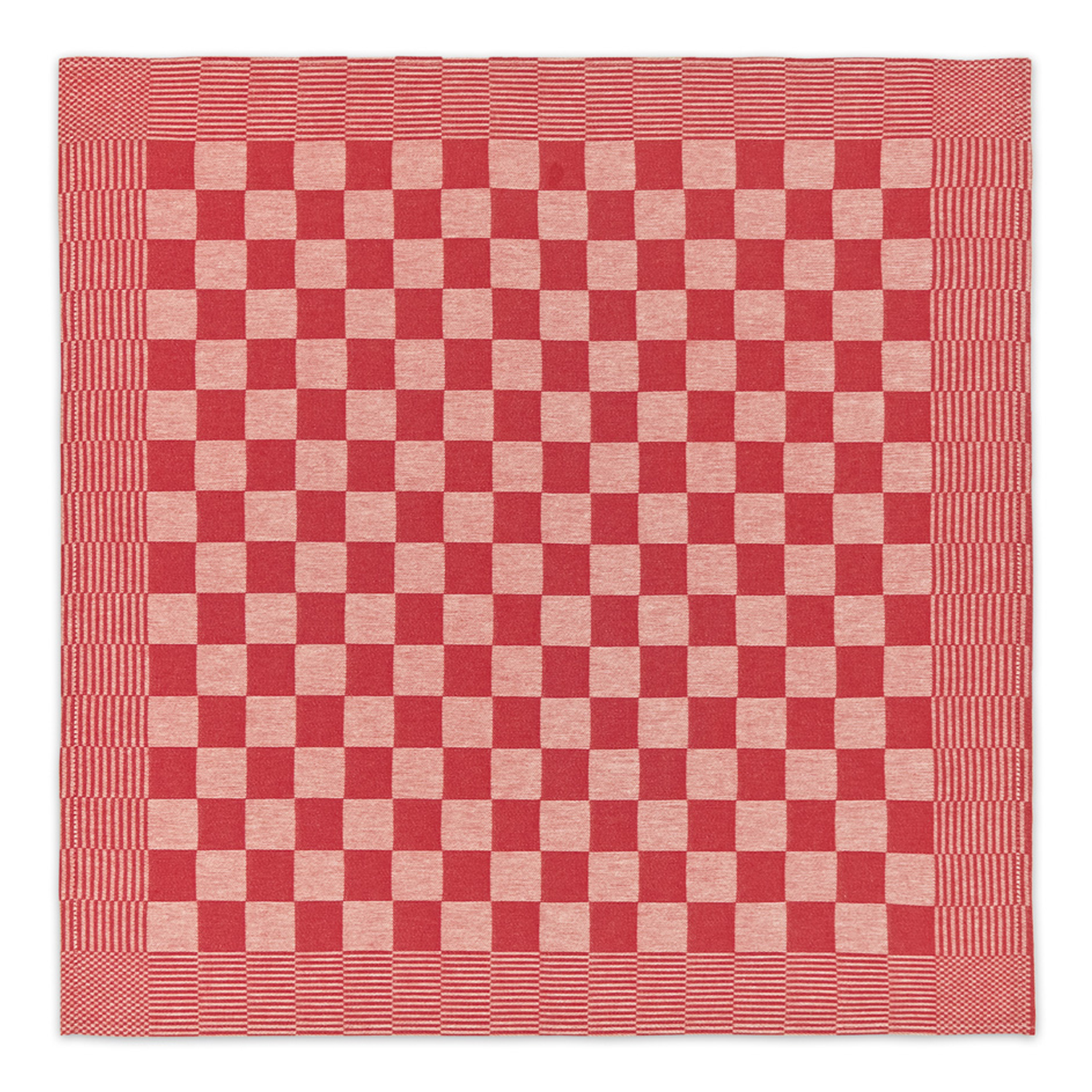 DDDDD Barbeque theedoek 65x65cm rood (6 stuks)