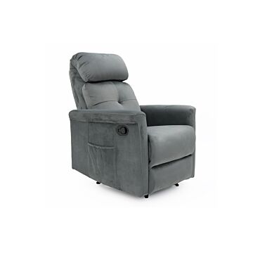 Wuna Relaxfauteuil – Manueel Verstelbaar – Stof – Grijs