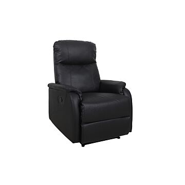 Toria Relaxfauteuil – Manueel Verstelbaar – Kunstleer – Zwart
