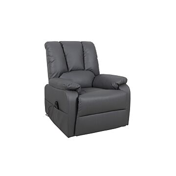 Osra Electrische Relaxfauteuil met Lift – Kunstleer – Grijs
