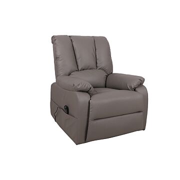 Osra Electrische Relaxfauteuil met Lift – Kunstleer – Taupe