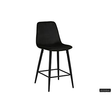 Boro Barkruk – Fluweel – Zwart