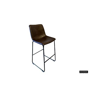 Mavia XL Barkruk – Kunstleer – Donkerbruin