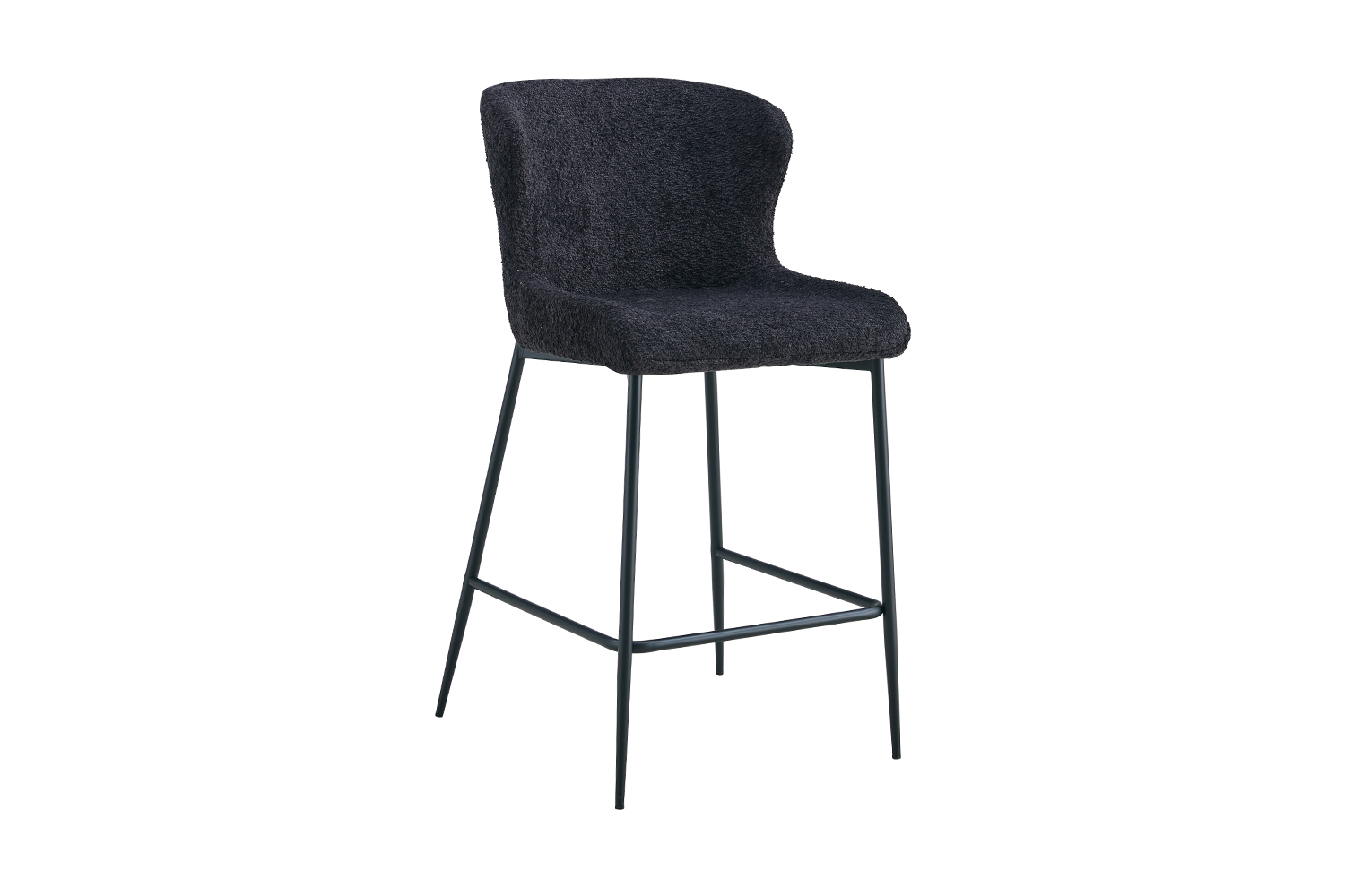 Liso Barkruk – Bouclé – Donkergrijs