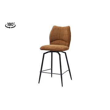 Lira Draaibare Barkruk – Stof – Roest Bruin