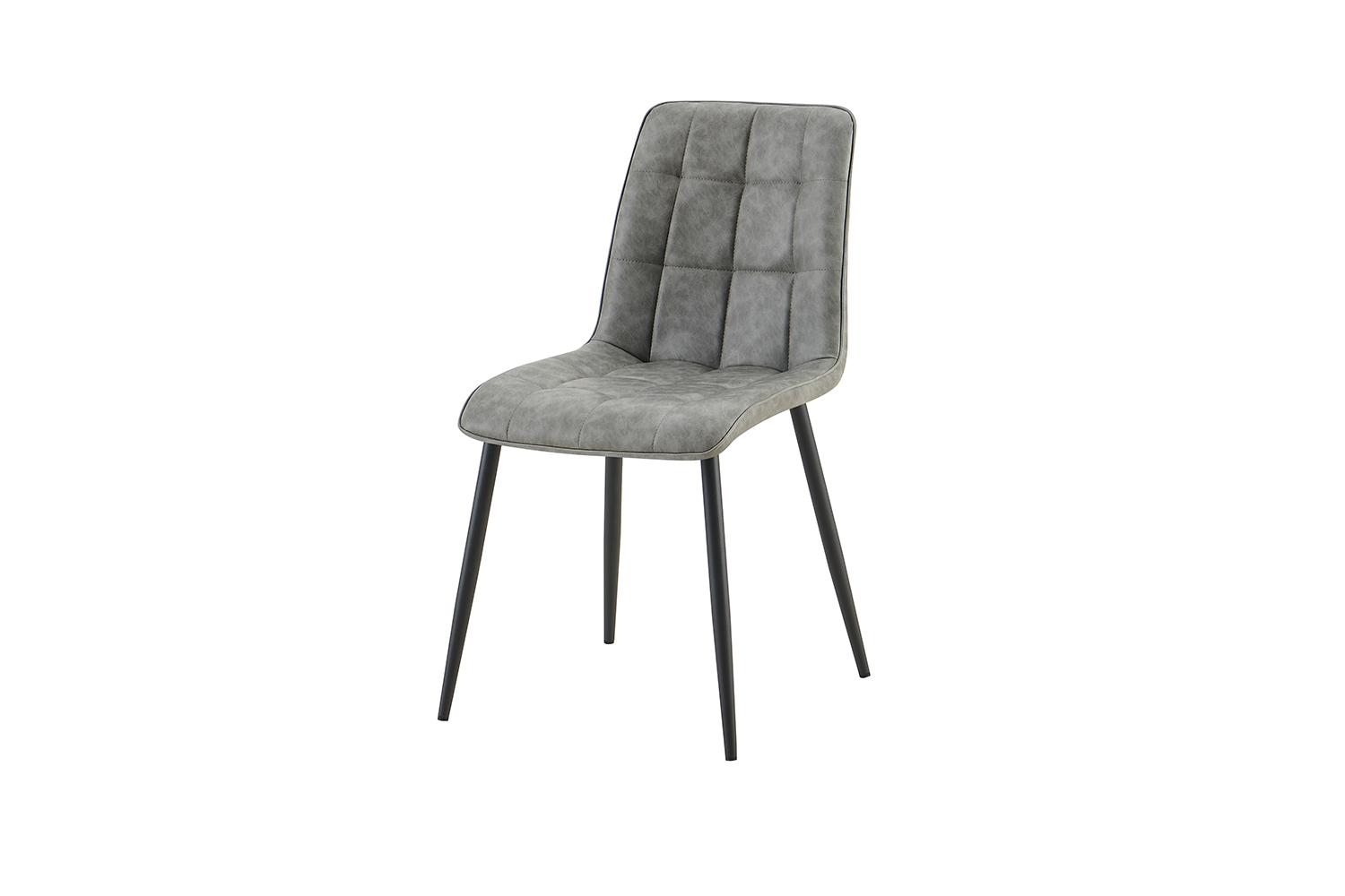Furo Eetkamerstoel – Vintage Kunstleer – Grijs