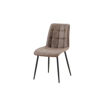 Furo Eetkamerstoel – Vintage Kunstleer – Bruin