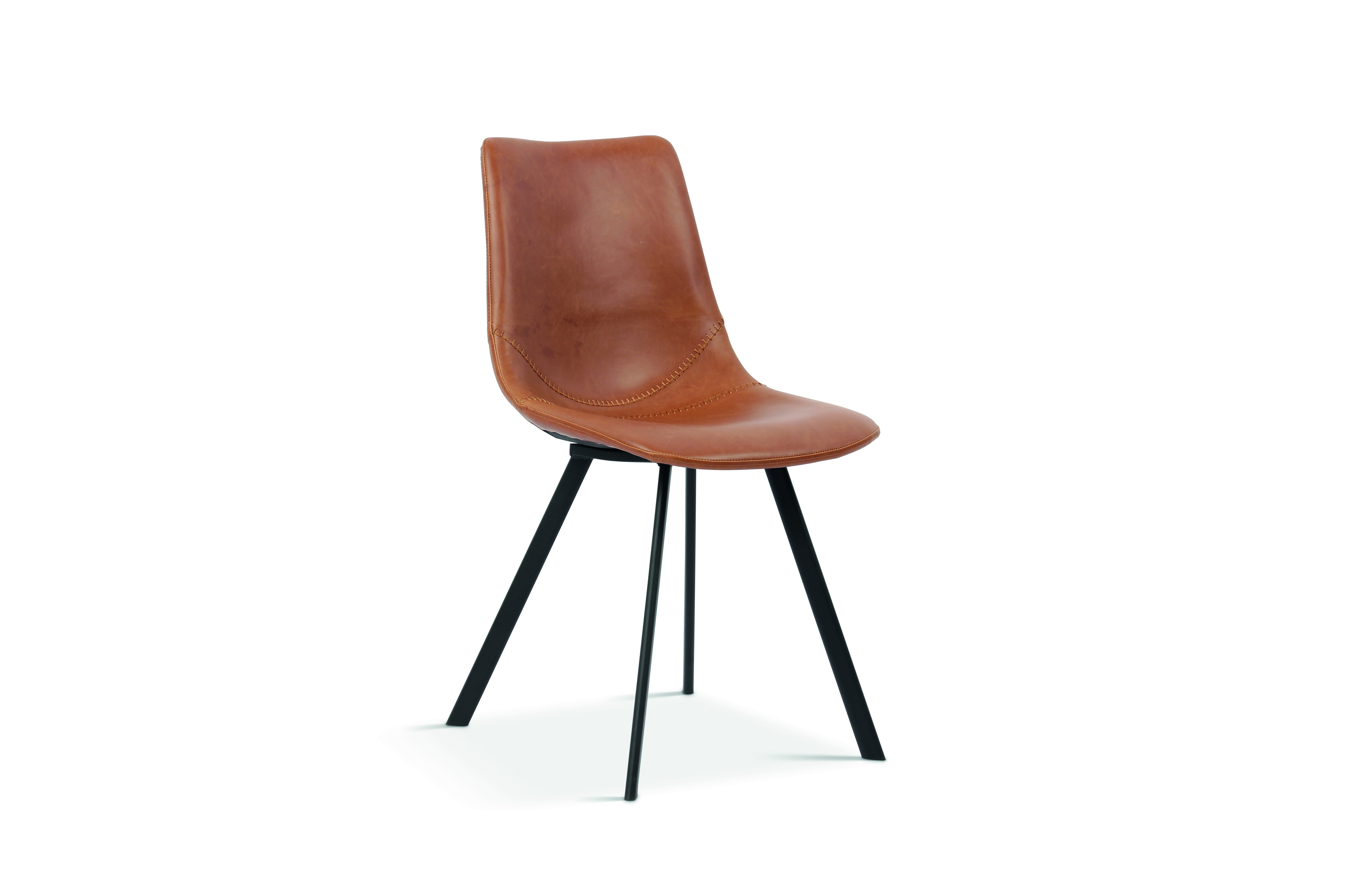 Osben Eetkamerstoel – Kunstleer – Cognac