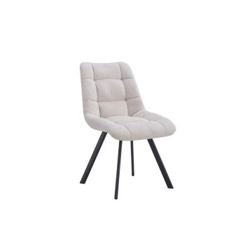 Lixia Eetkamerstoel – Stof – Beige