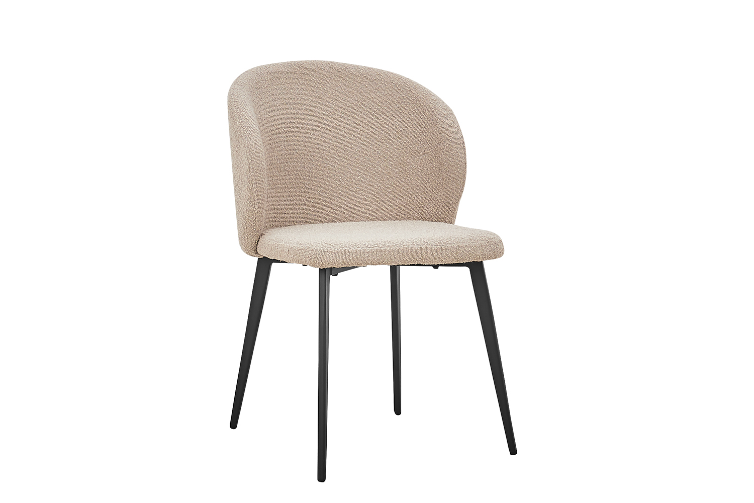Taren Eetkamerstoel – Bouclé – Zand