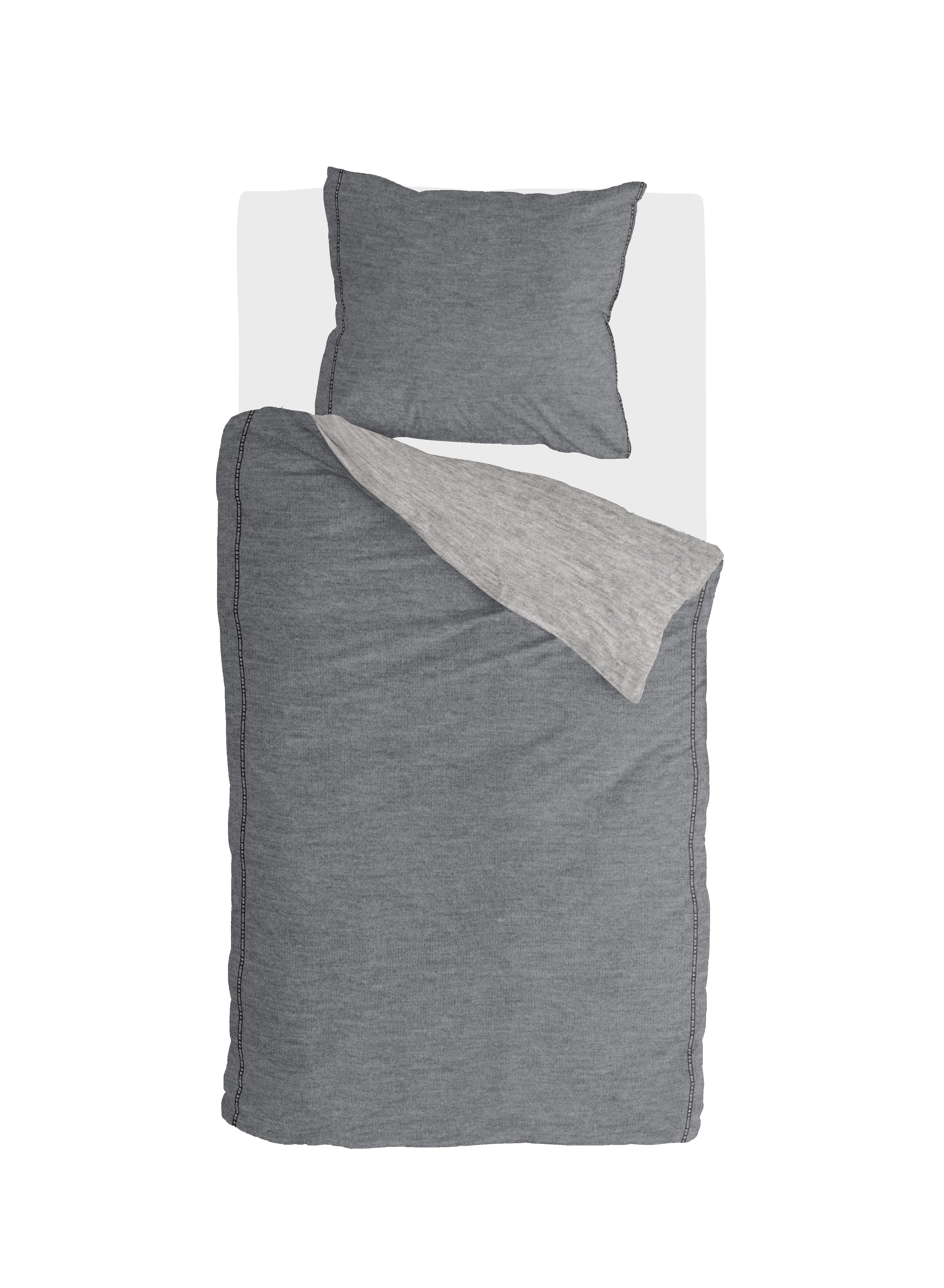 Casual Beauty dekbedovertrek 140x220cm grijs