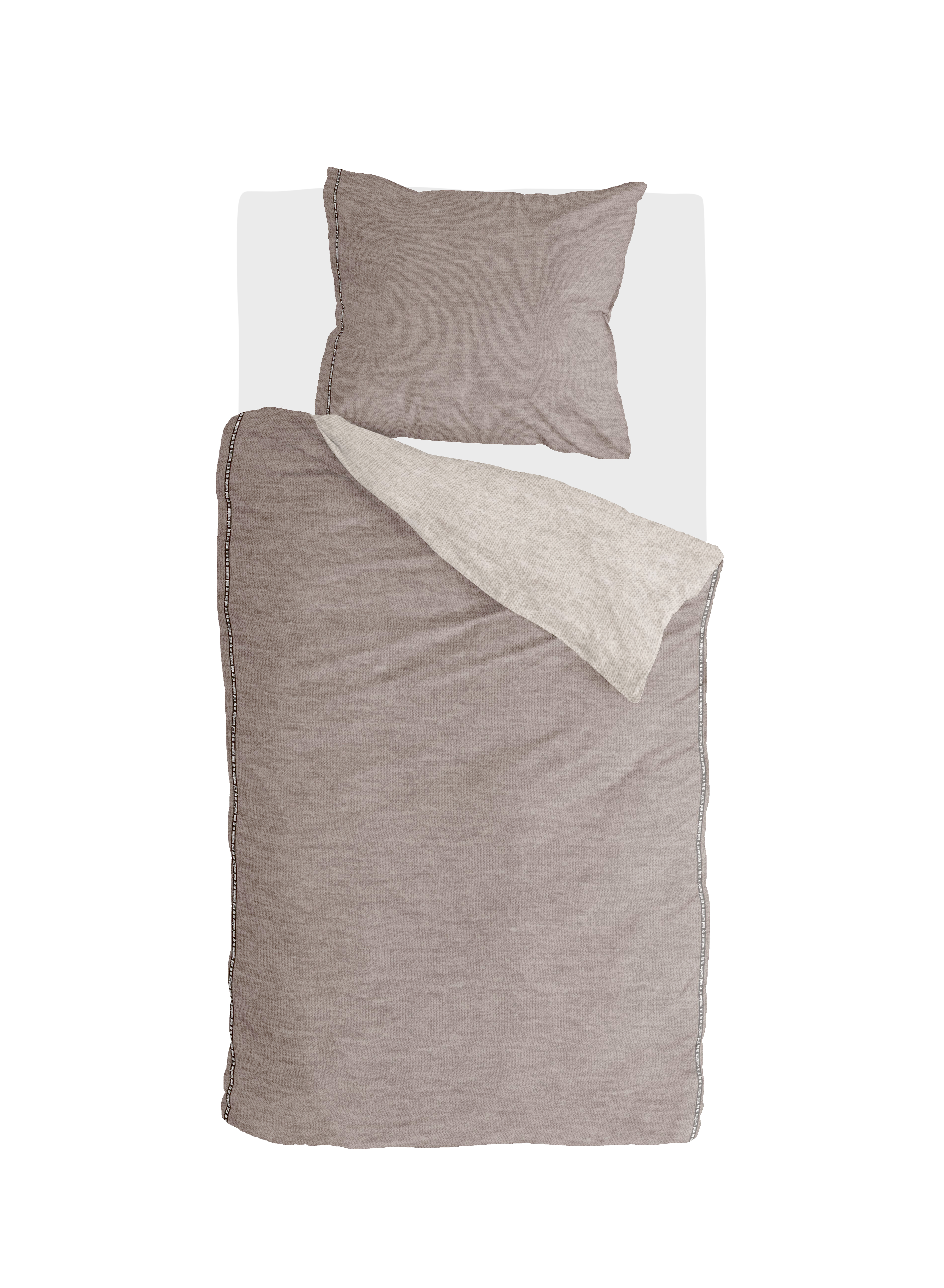 Casual Beauty dekbedovertrek 140x200cm taupe/zandkleur