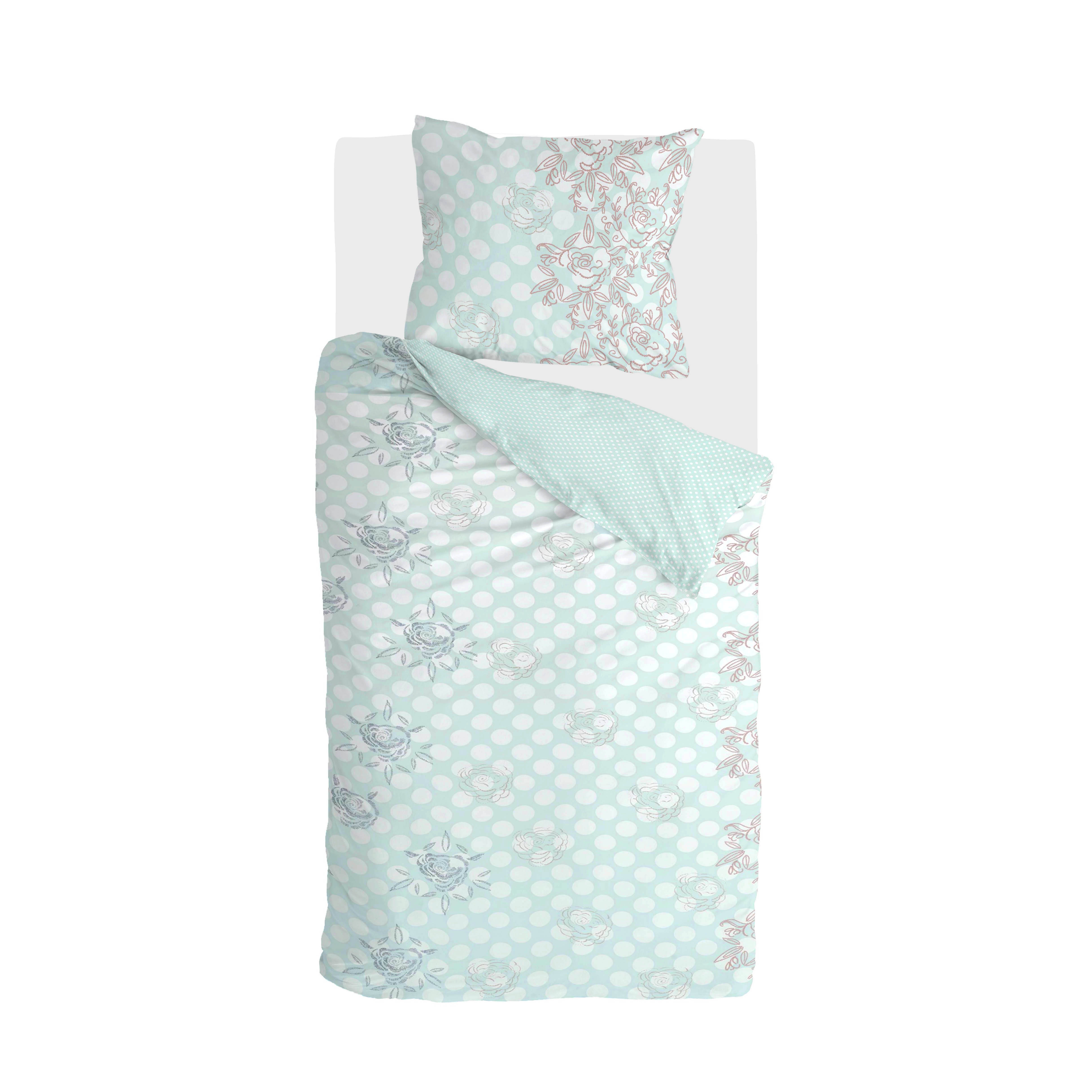 Dreamy Dots dekbedovertrek 140x220cm licht blauw