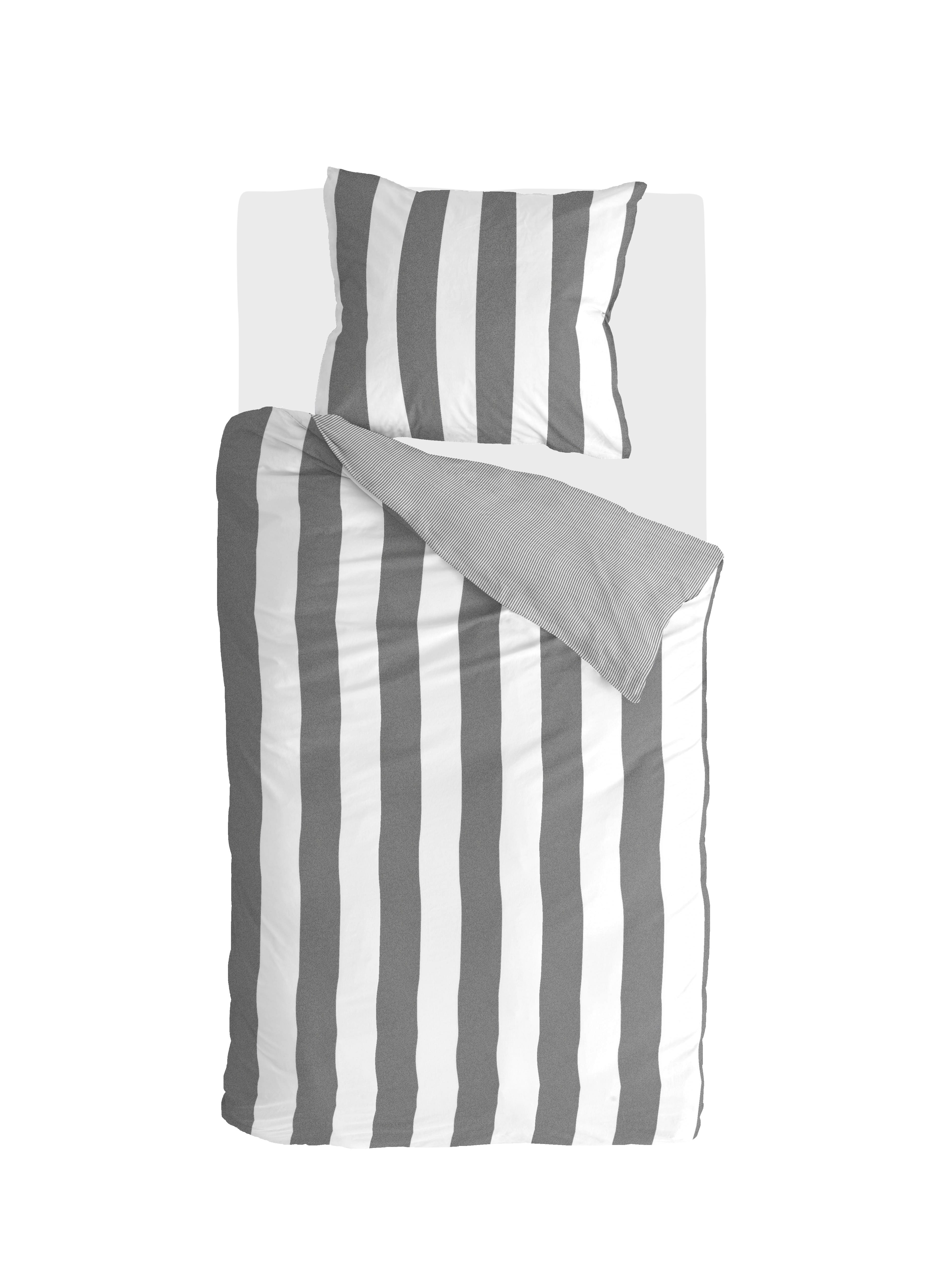 Everline dekbedovertrek 140x220cm antraciet