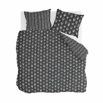 Remade Turned Cones dekbedovertrek 240x220cm off-black