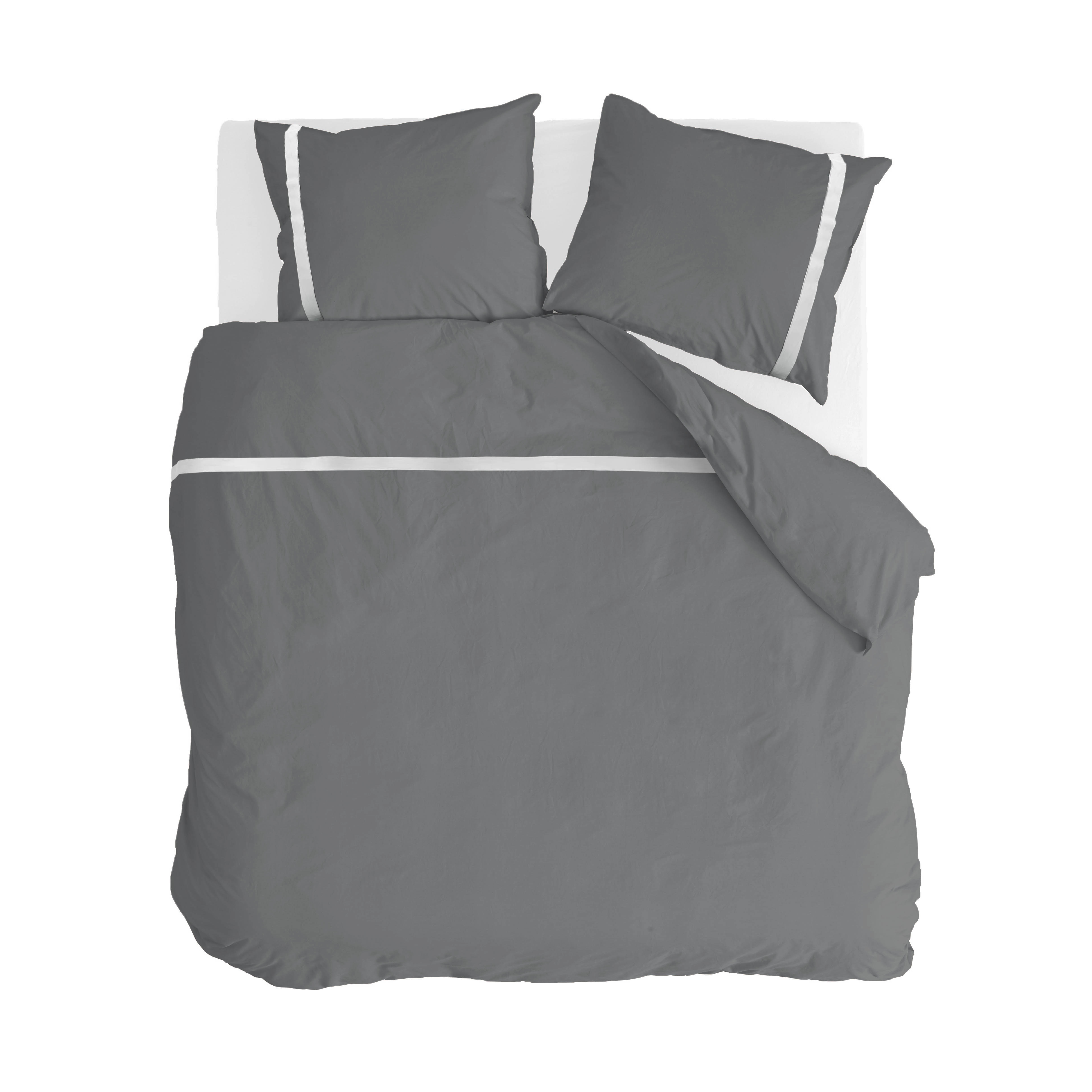 Timeless Chic dekbedovertrek 240x220cm antraciet
