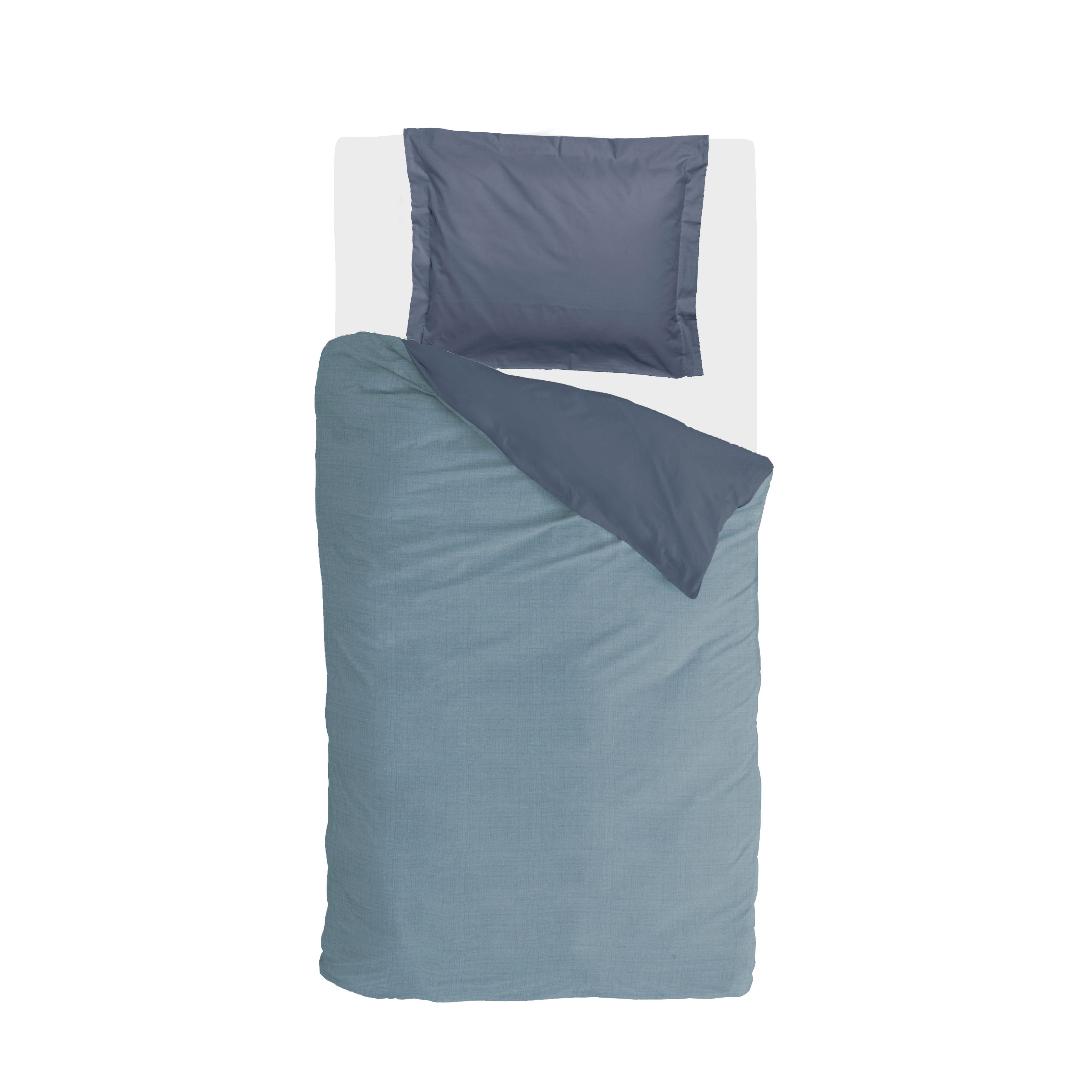 Vintage Club dekbedovertrek 155x220cm blauw