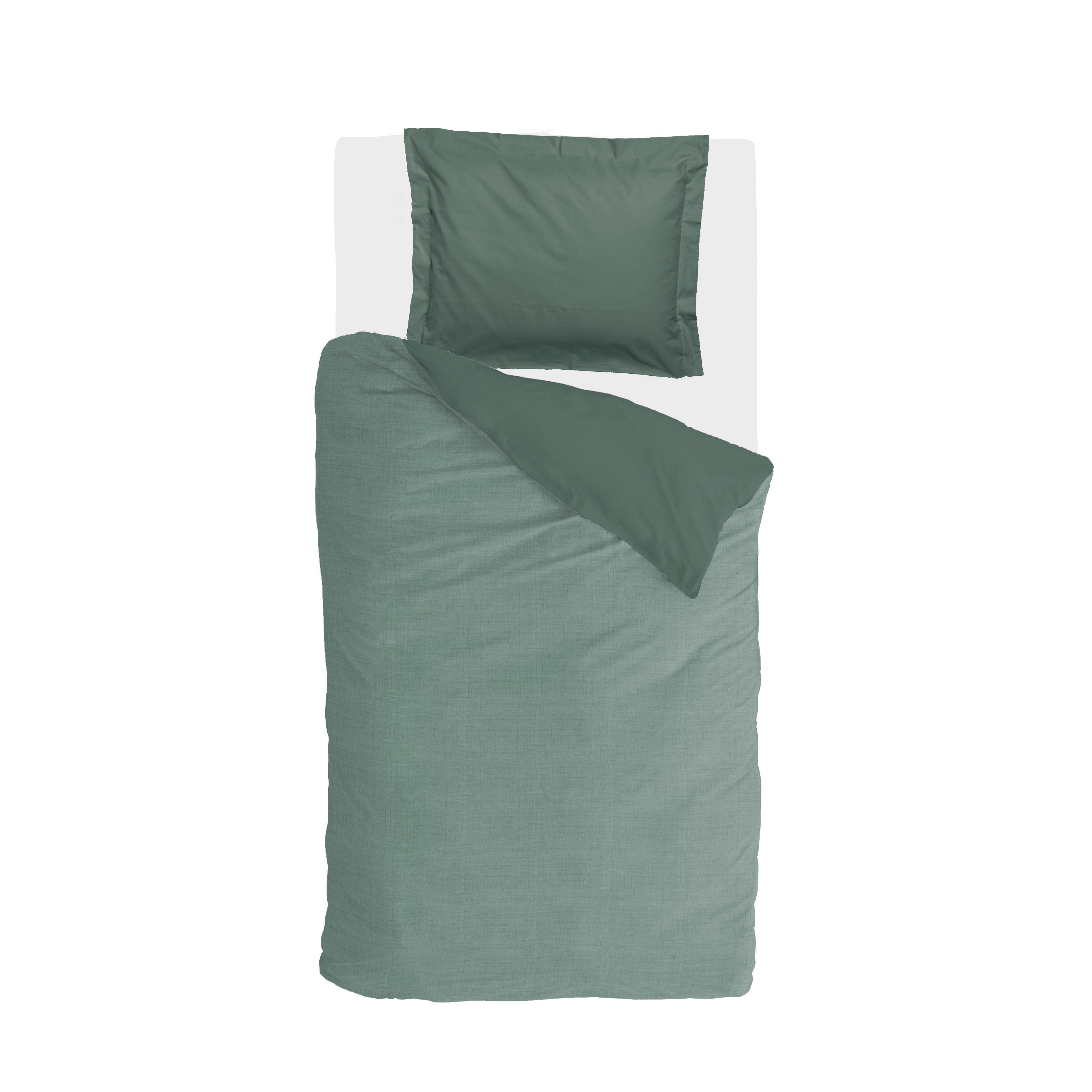 Vintage Club dekbedovertrek 135x200cm groen