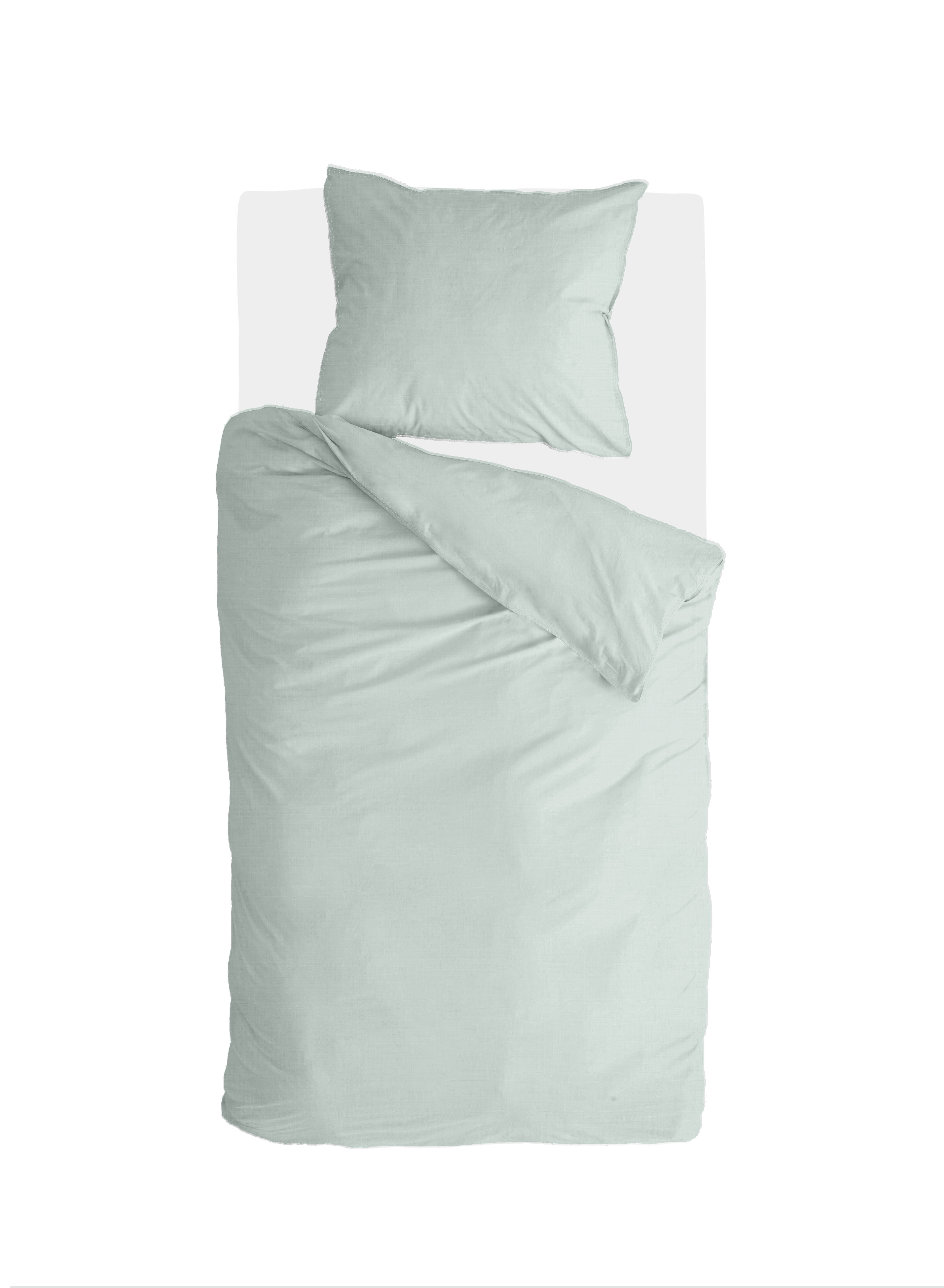 Vintage Cotton dekbedovertrek 135x200cm jade