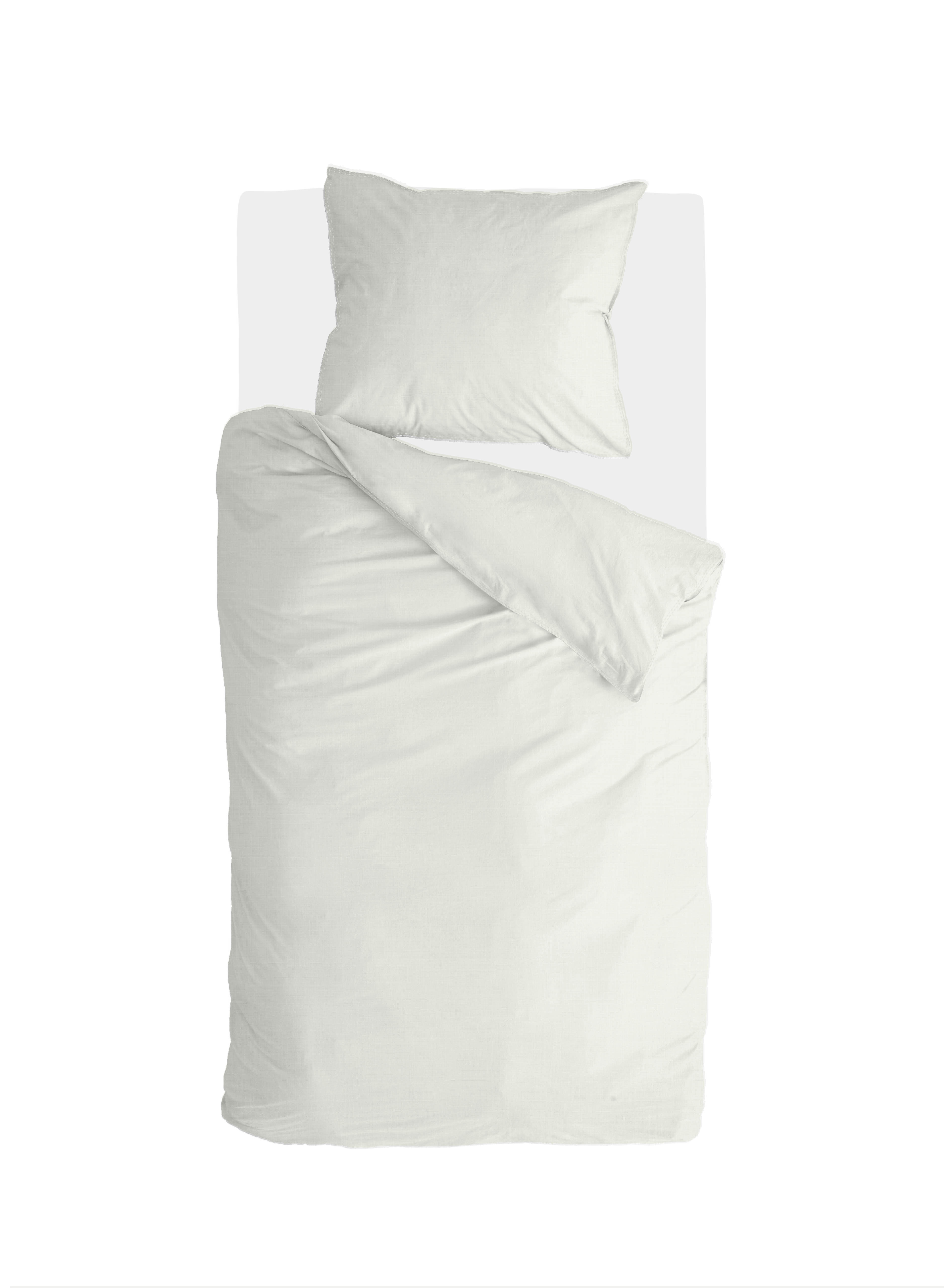 Vintage Cotton dekbedovertrek 140x220cm naturel