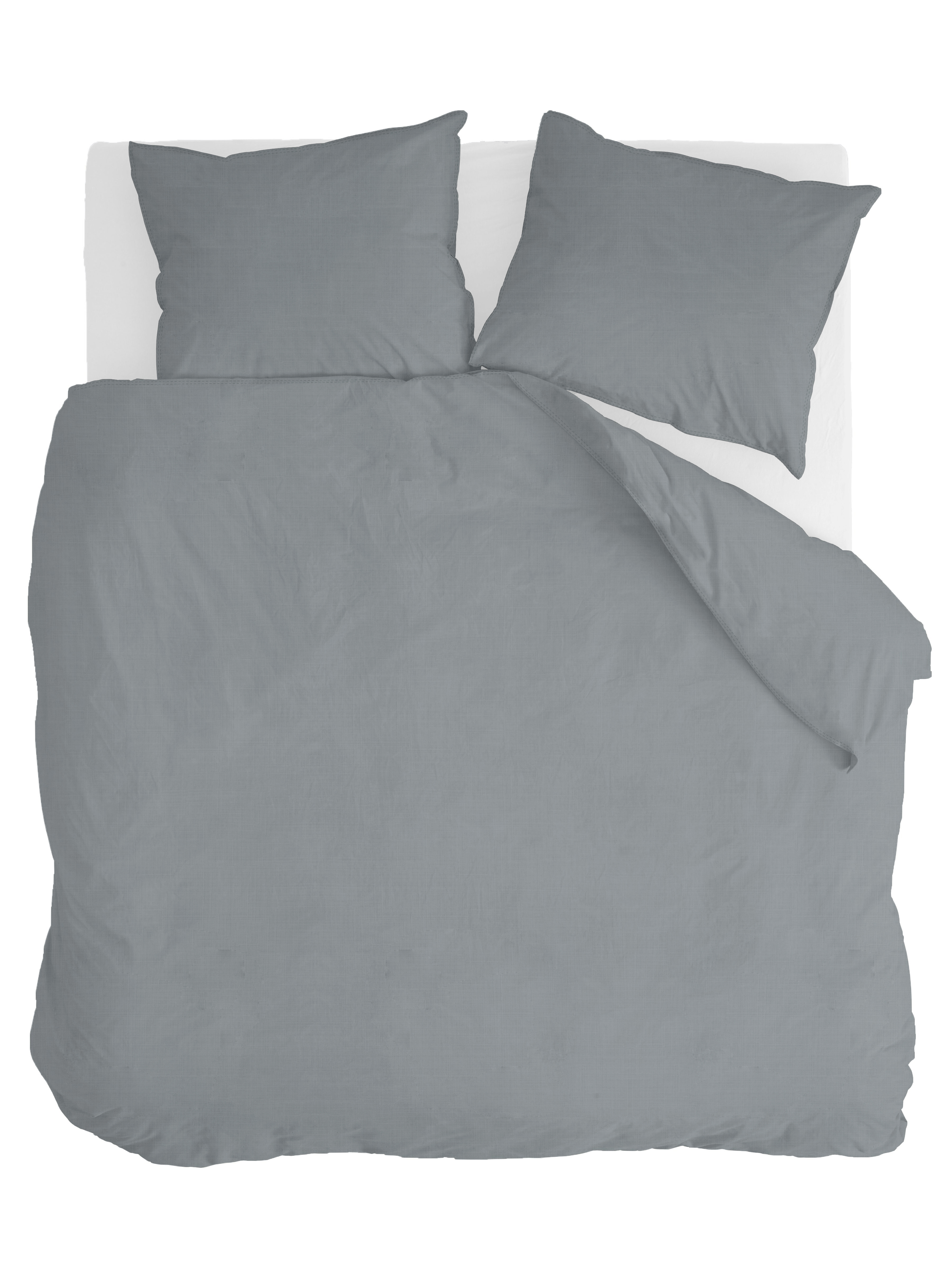 Vintage Cotton dekbedovertrek 240x220cm olifant grijs