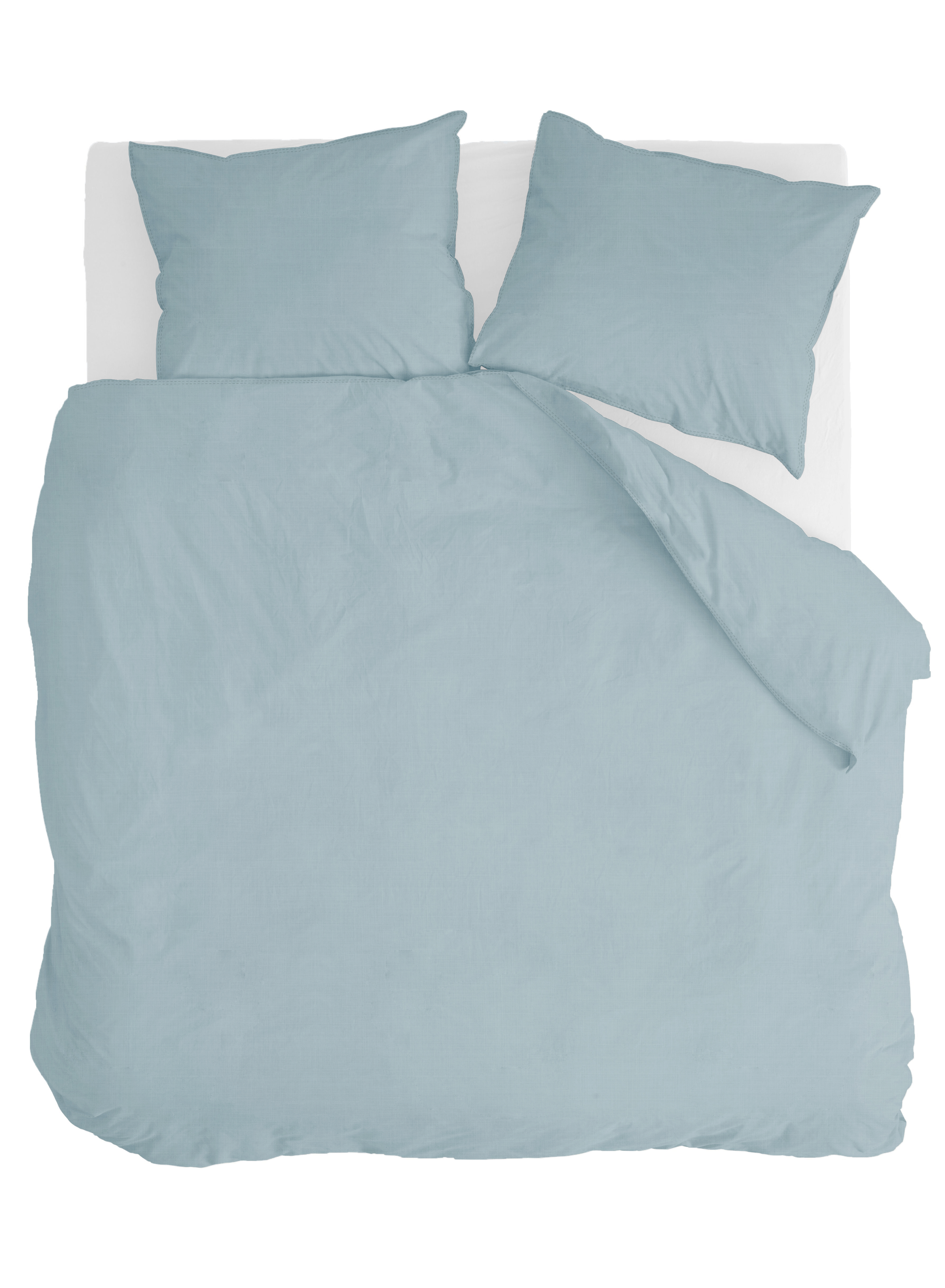 Vintage Cotton dekbedovertrek 240x220cm jeans blauw
