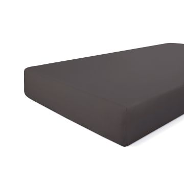 Crispy Cotton hoeslaken 180x220cm antraciet