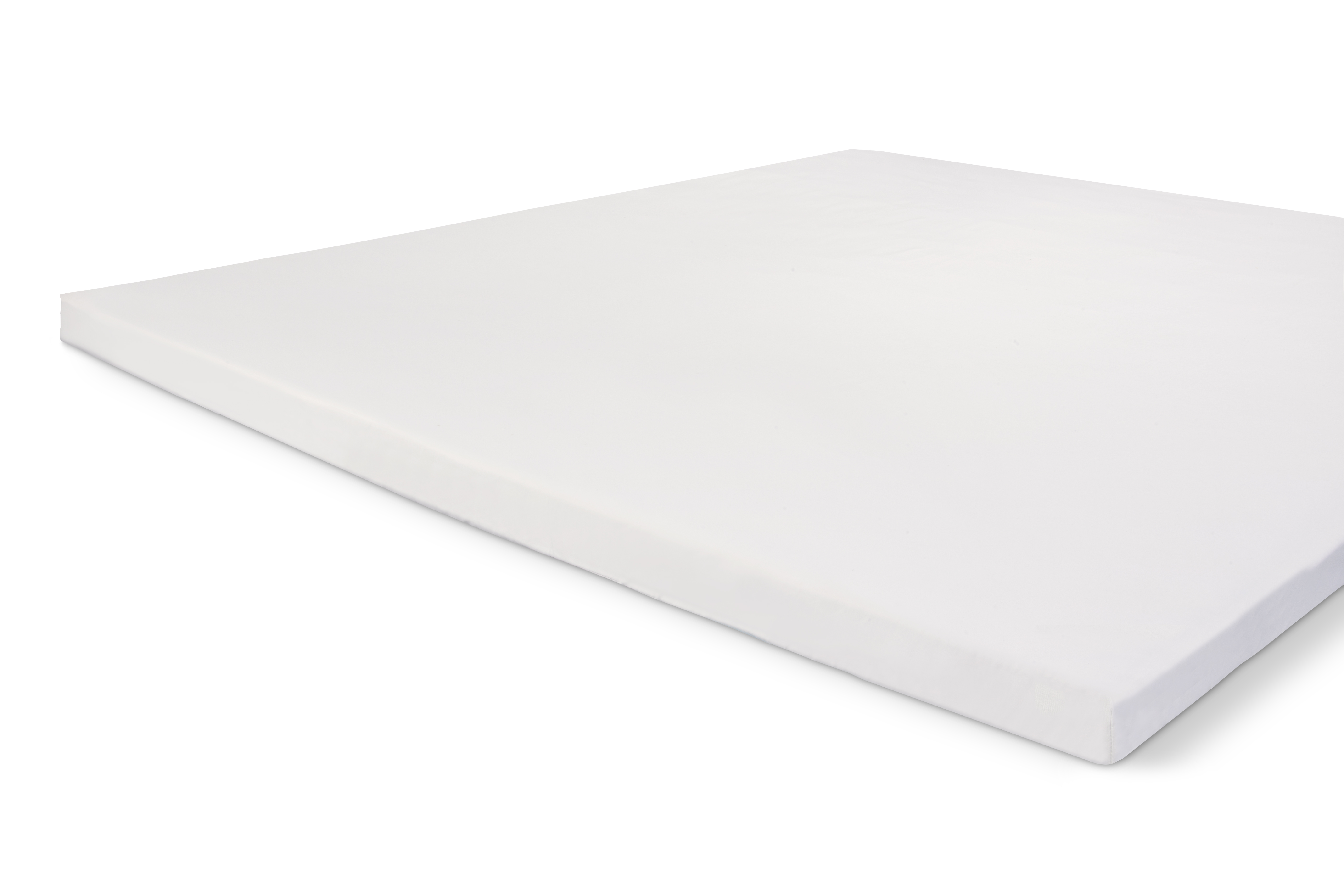 Crispy Cotton topper hoeslaken 90x200cm katoen wit