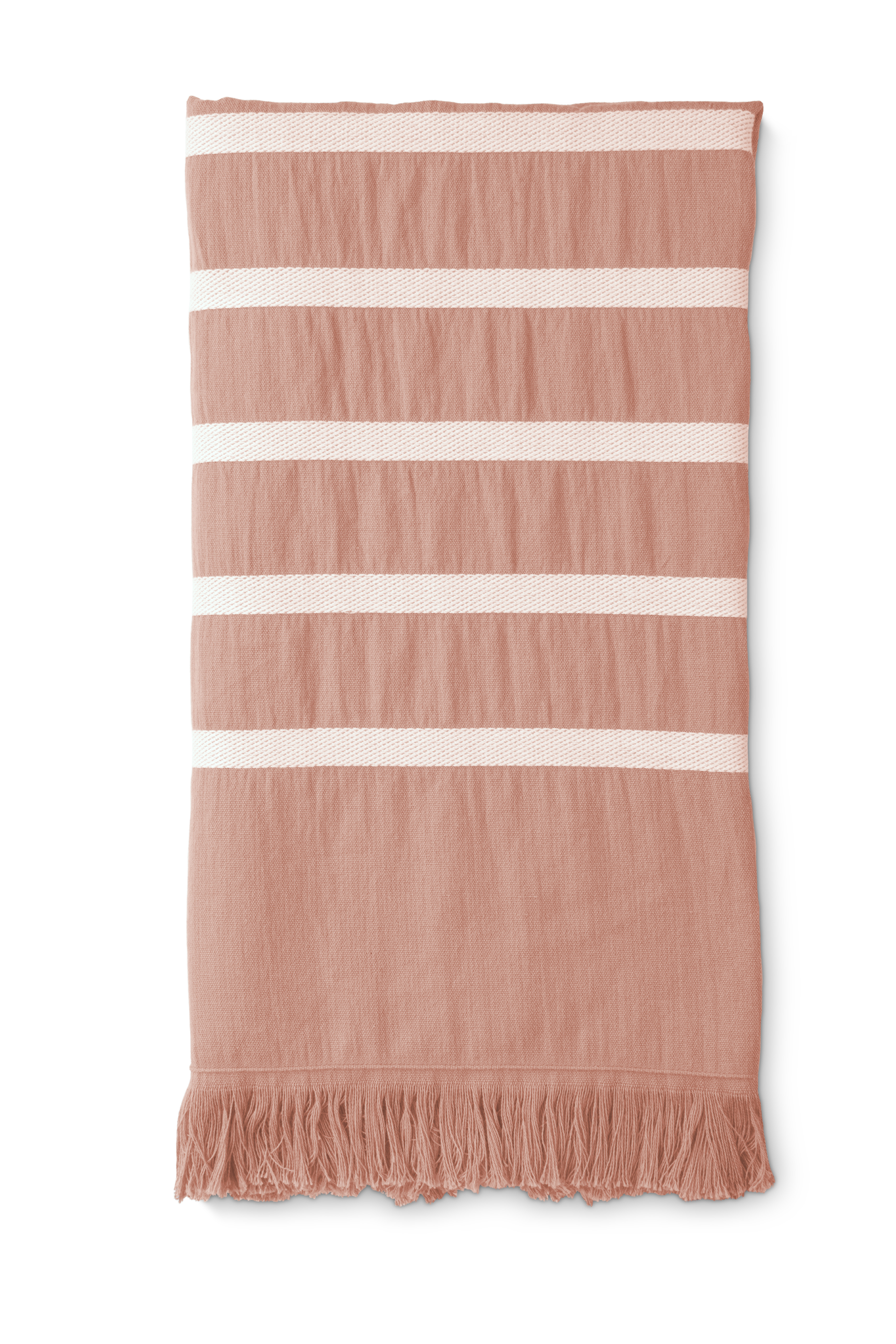 Sunny Stripes hamamdoek/fouta 100x180cm terra