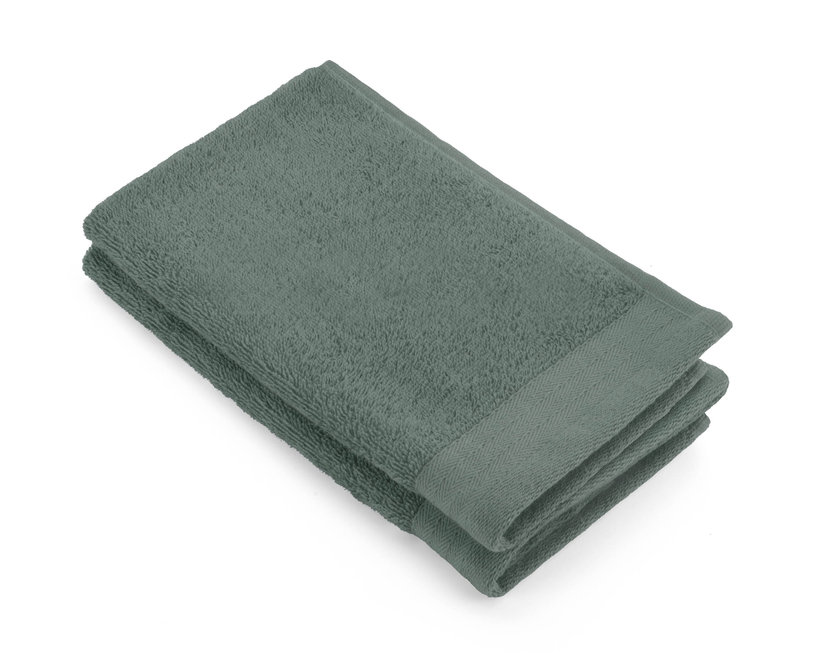 Soft Cotton gastendoek 30x50cm legergroen (2 stuks)