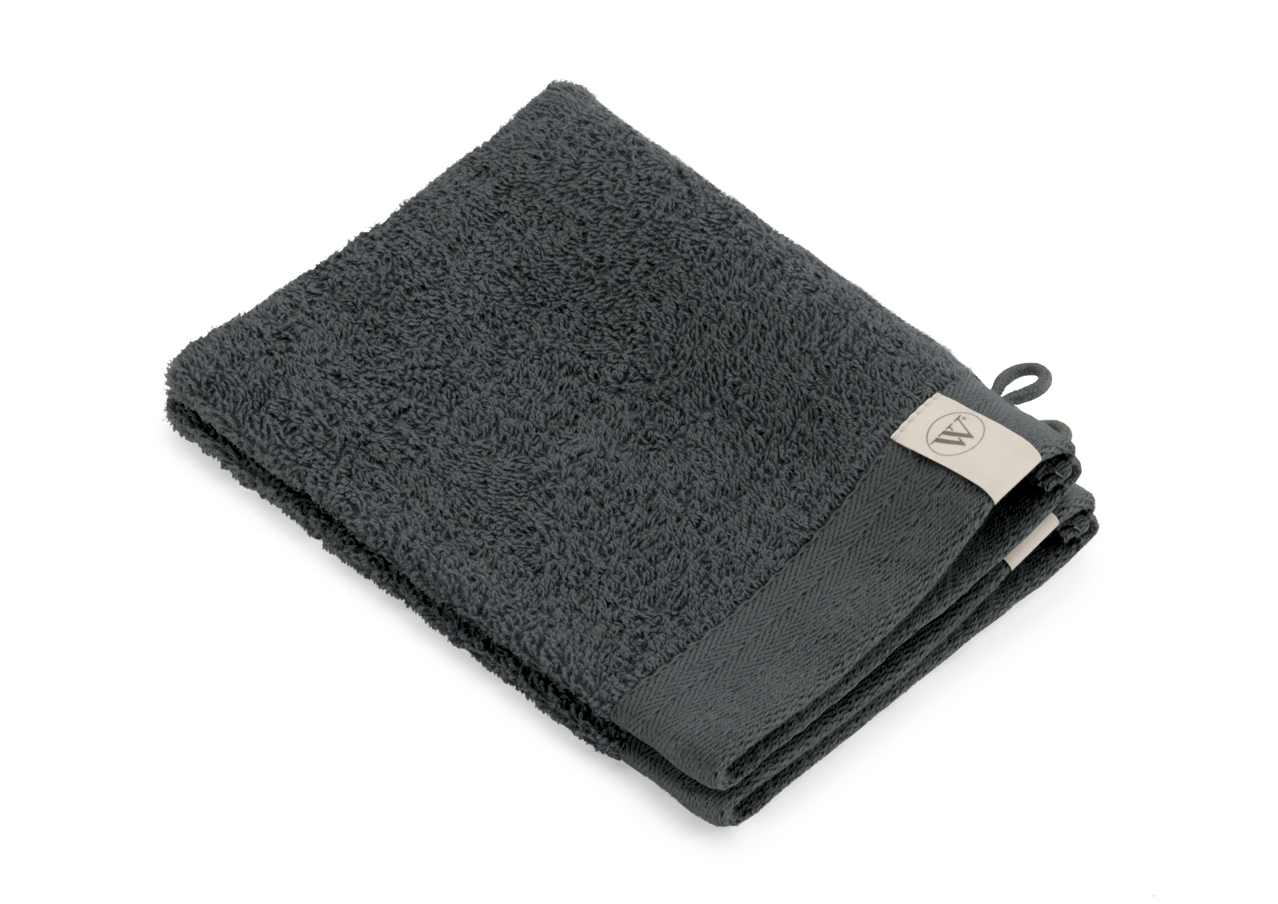 Soft Cotton washand 16x21cm antraciet (2 stuks)