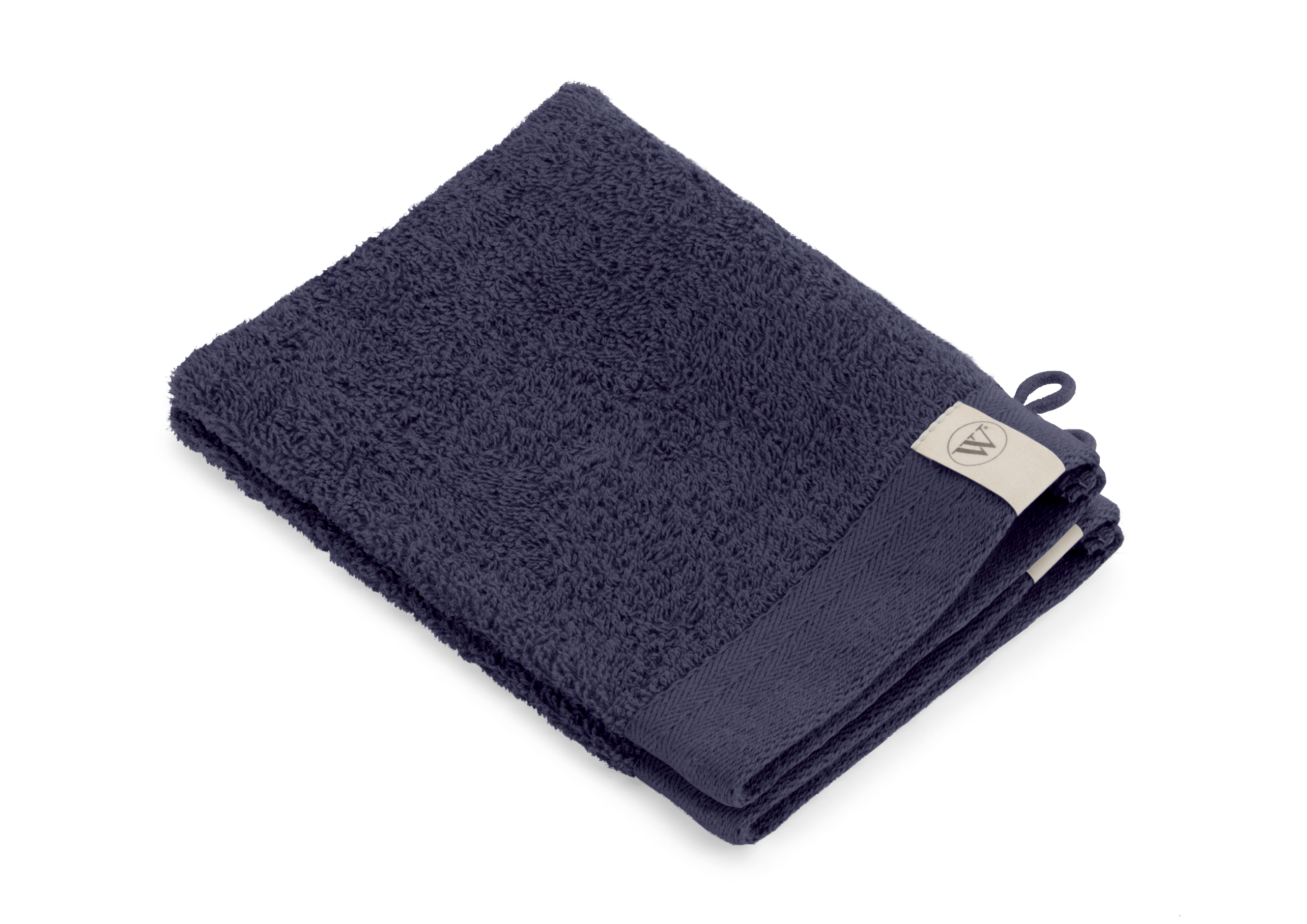 Soft Cotton washand 16x21cm navy (2 stuks)